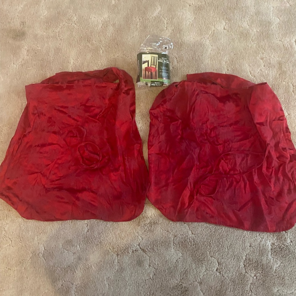 Bed Bath & Beyond Red Dining Chair seat covers